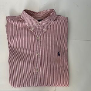 RALPH LAUREN BLUE LABEL SHORT-SLEEVE SEERSUCKER SHIRT S XL